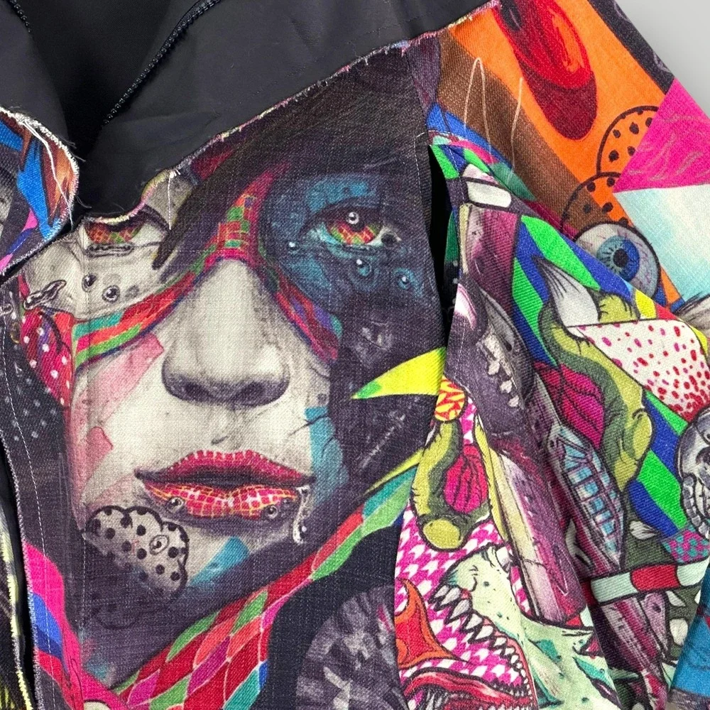 Yohji Yamamoto x Yasuto Sasada Artist Jacket Womens 2 Ikram Japan Authenticated - Picture 3 of 16